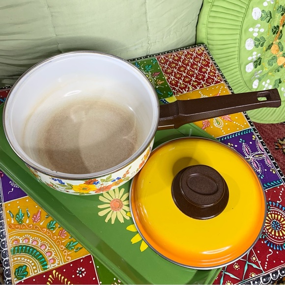 70s JMP Sweet Flowers Saucepan - Picture 3 of 10